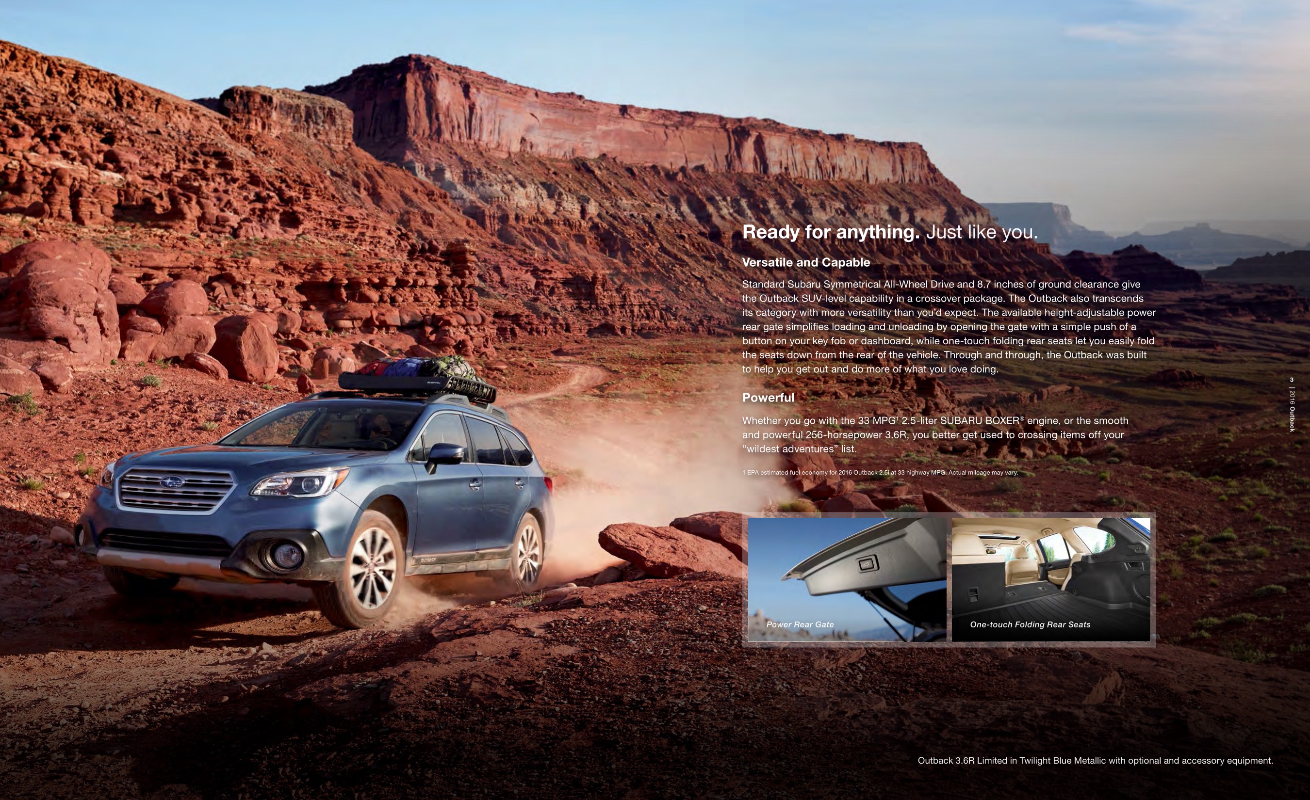 2016 Subaru Outback Brochure Page 4